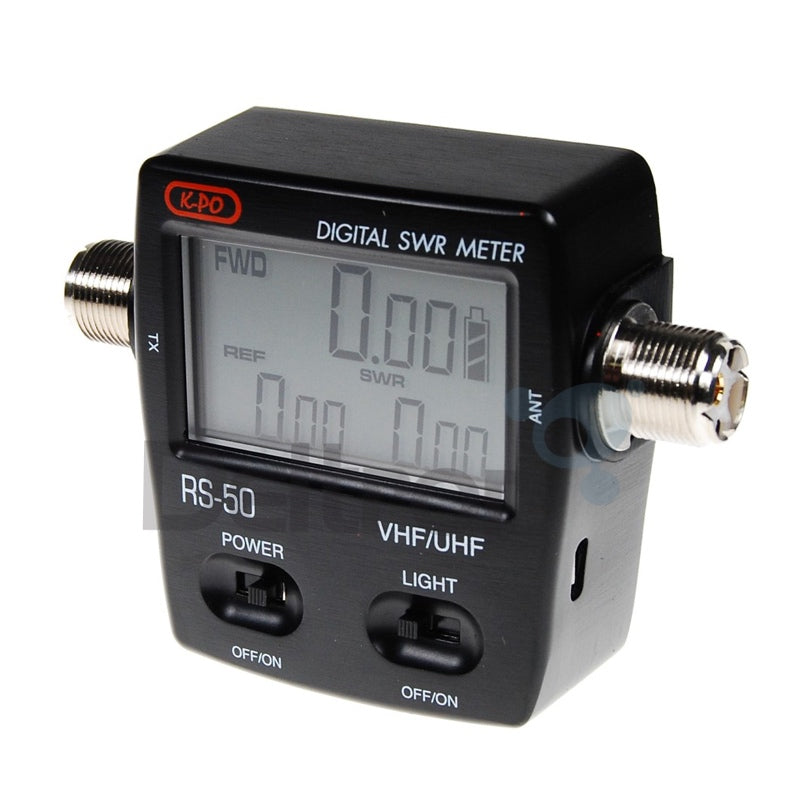 Compacte SWR meter K-PO RS-70 geschikt voor 1.6 tot 60 MHz met 200W bereik