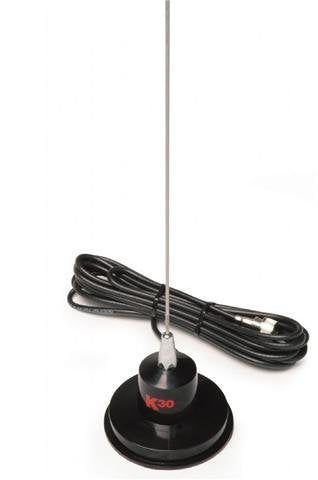K40 K30 27MC antenne met magneetvoet, RG58 antennekabel met gesoldeerde PL-259 plug