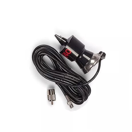 K40 Original mobiele 27MHz antenne met voet, RG58 coaxkabel en PL259 connector