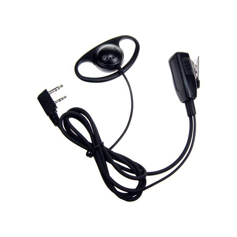 K-PO KEP 14D S oortje met microfoon en 2-pin Icom aansluiting