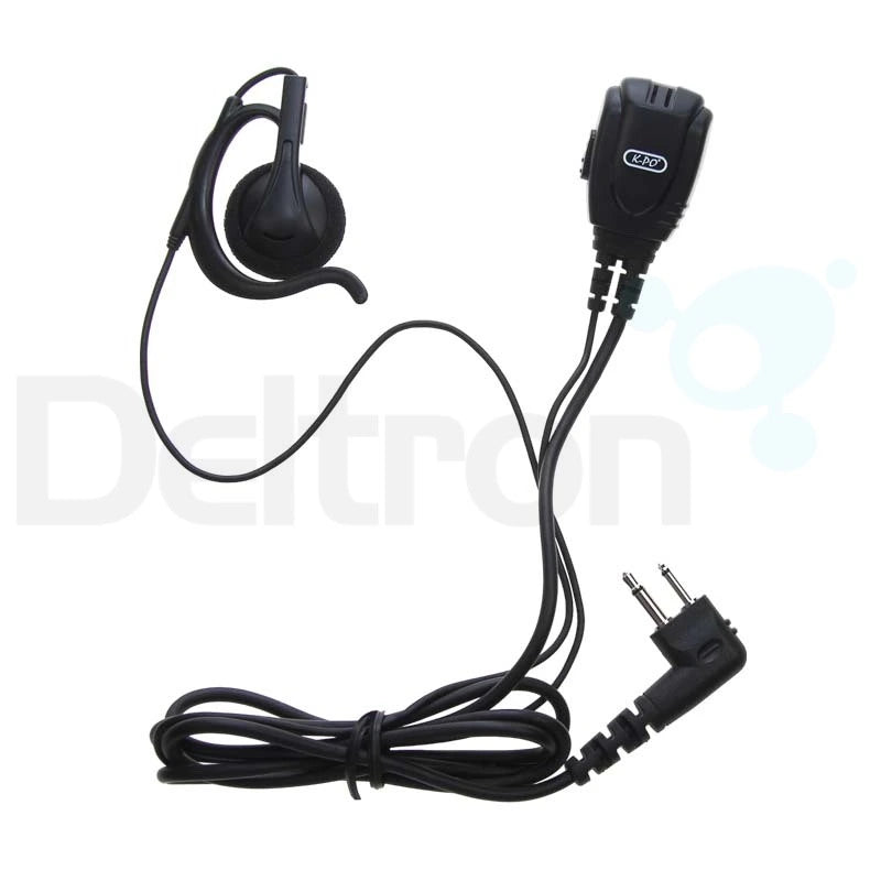 KEP-777-M1 headset met PTT-knop en 2-pin Motorola connector