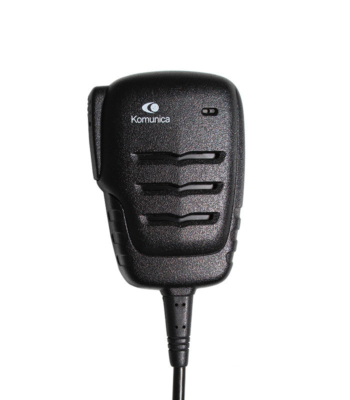 Komunica PWR-4202 speakermicrofoon met 2-pin Kenwood connector en 3,5mm voor een extern oortje