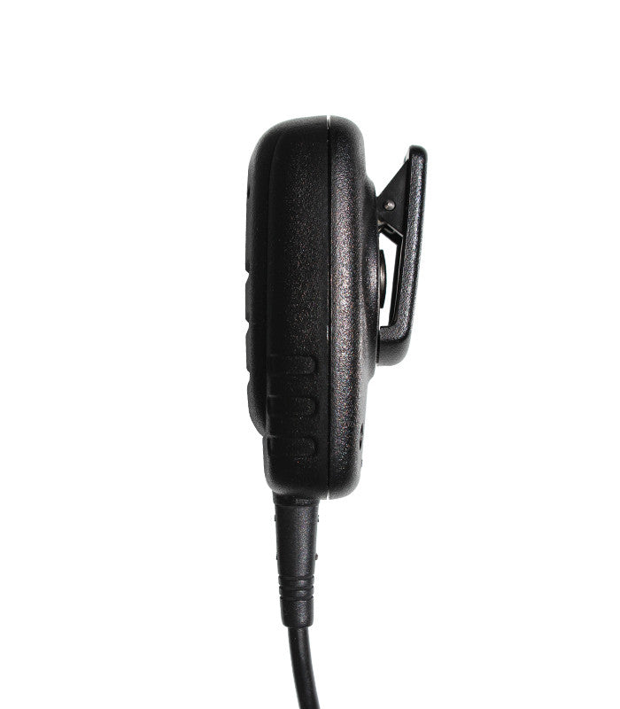 Komunica PWR-4202 speaker microfoon 2P Kenwood vanaf de zijkant gezien