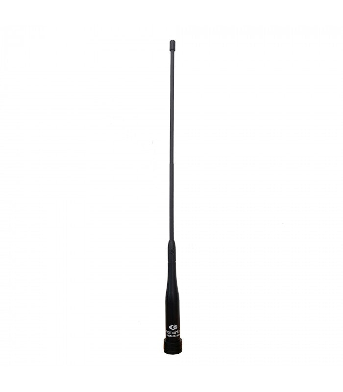 Komunica PWR-504-FLEX mobiele uhf en vhf antenne van 43cm met een UHF-Male (PL259) aansluiting