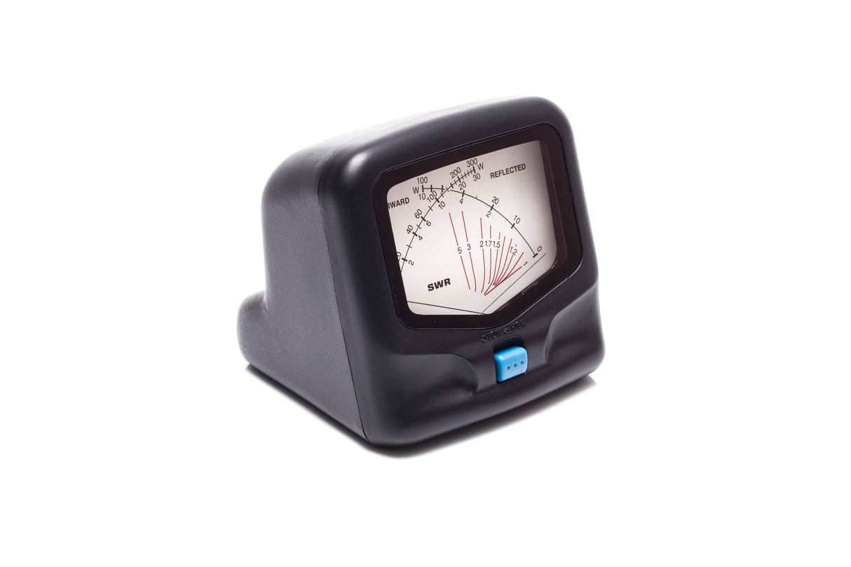 Komunica SX-20 SWR- en wattage meter voor 27MC transceivers, CB-radio’s, HF-sets en VHF-apparatuur.
