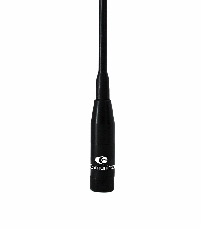 Komuncia PWR-SRH-20 flexibele mobiele UHF/VHF antenne met een lengte van 20 cm voorzien van een SMA-Male aansluiting