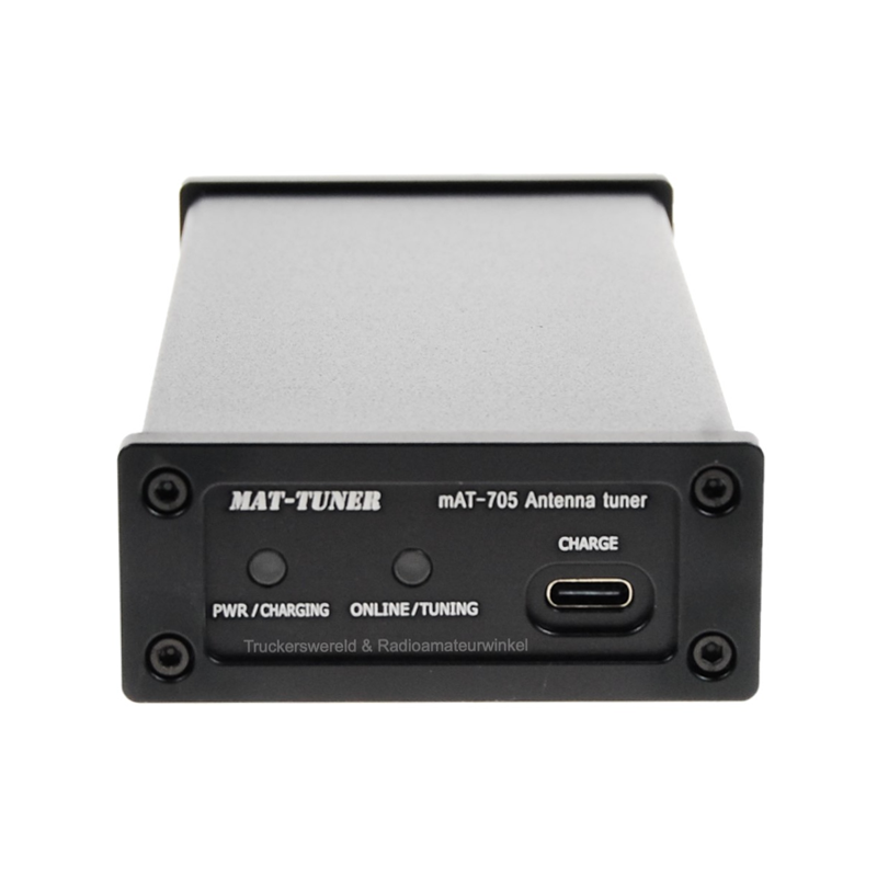 Voorzijde mAT-705 Plus tuner voor ICom IC-705 transceiver