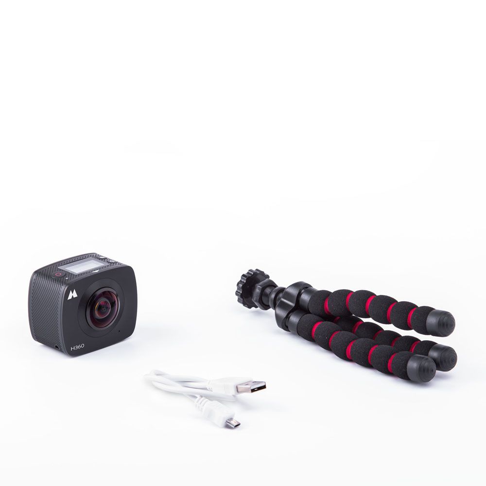 Midland C1288 H360 actioncamera met meegeleverde accessoires