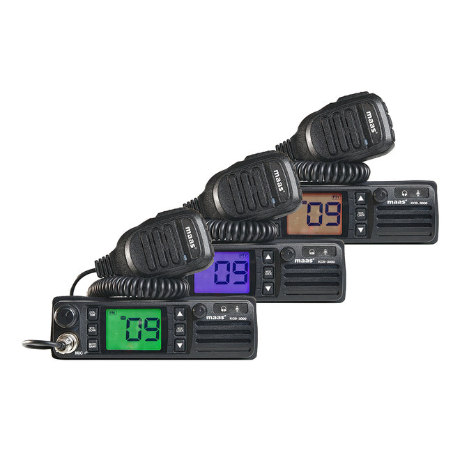 Maas KCB-3000 27MC radio met drie instelbare kleuren display