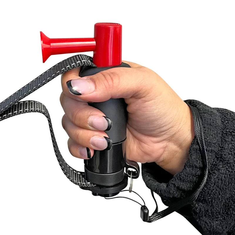 Mace hondenlijn met luchtalarm toeter van 115 dB aan het handvat