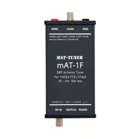 mAT-1F automatische tuner aangesloten op Yaesu FTX-1 Field voor snelle antenneafstemming