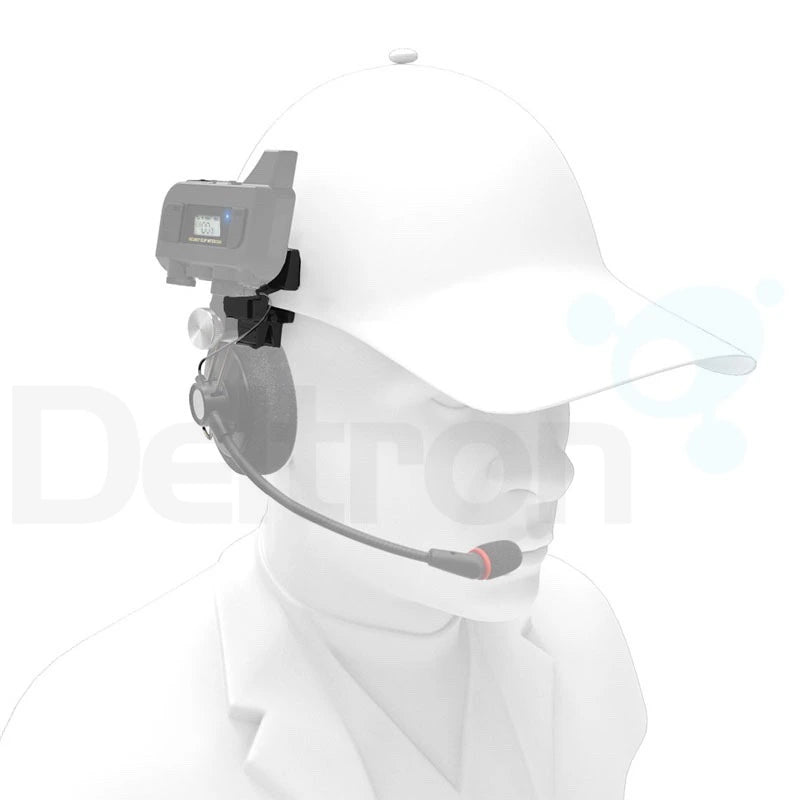 Maytel HC-BC01 intercomclip, eenvoudige montage accessoire voor bevestiging op een hardhat veiligheidshelm