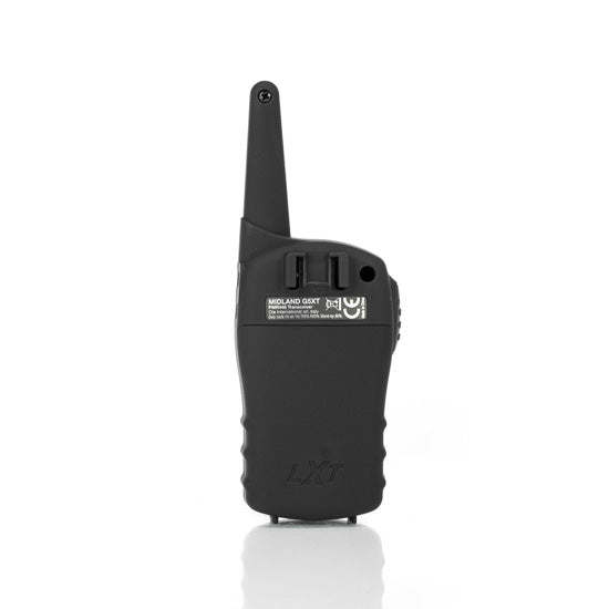 Midland G5XT PMR446 portofoon achterzijde met antenne
