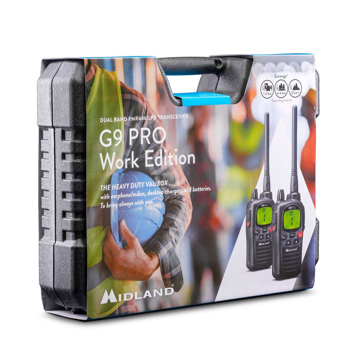 Midland G9 Pro PMR446 portofoon set in de originele verpakking