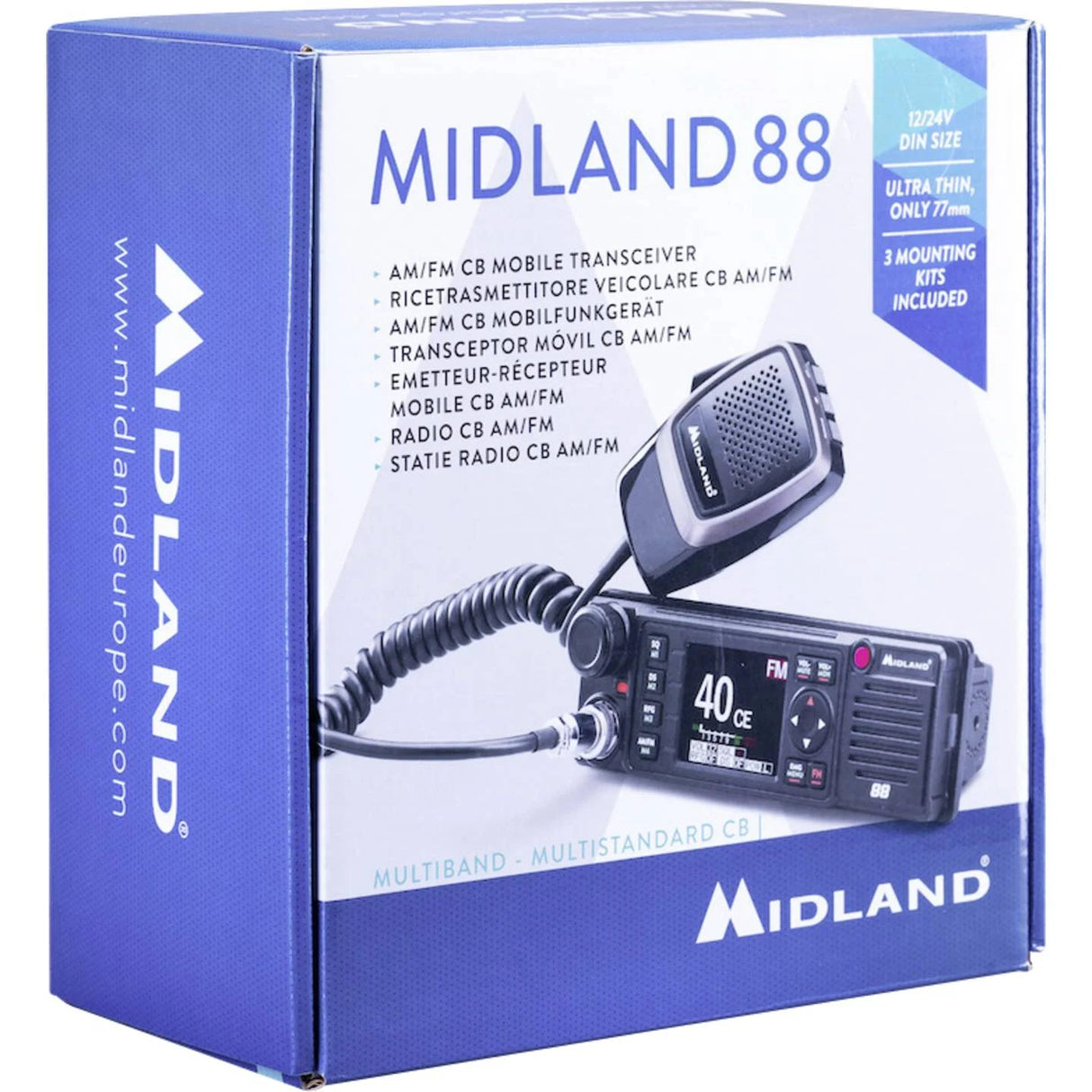 Originele verpakking van de Midland 88 een zeer kleine compacte 27MHz CB transceiver