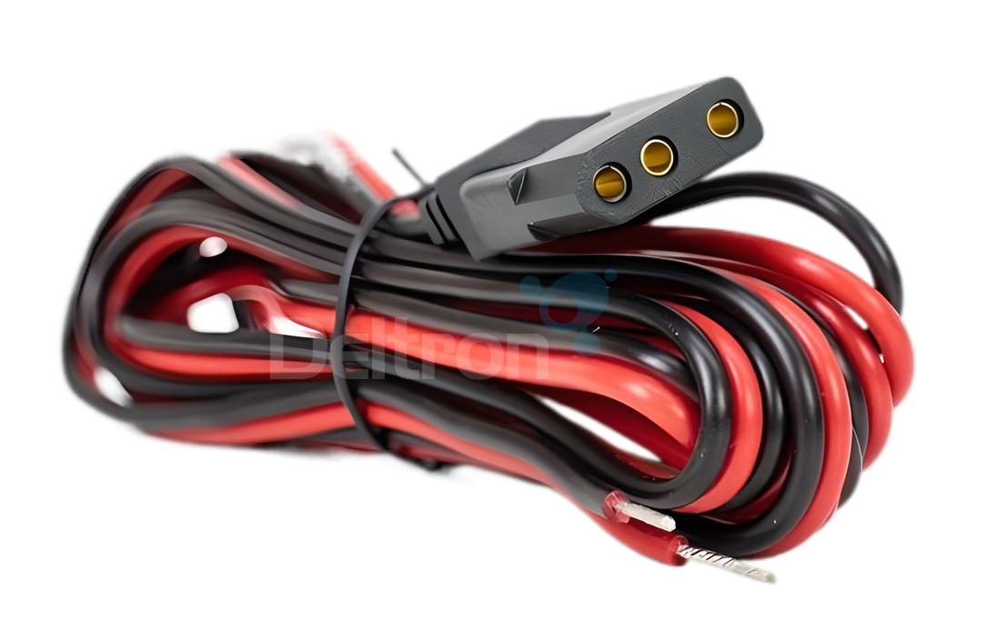 Midland T3 T060 3-pins voedingskabel voor 27MC bakkies van Midland, President en Uniden