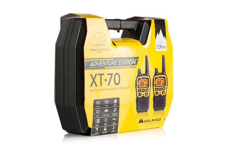 Midland XT70 Adventure (C1180.01)
PMR446 portofoonset originele verpakking