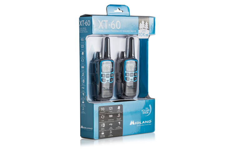 Midland XT60 PMR446 portofoon set in de originele verpakking