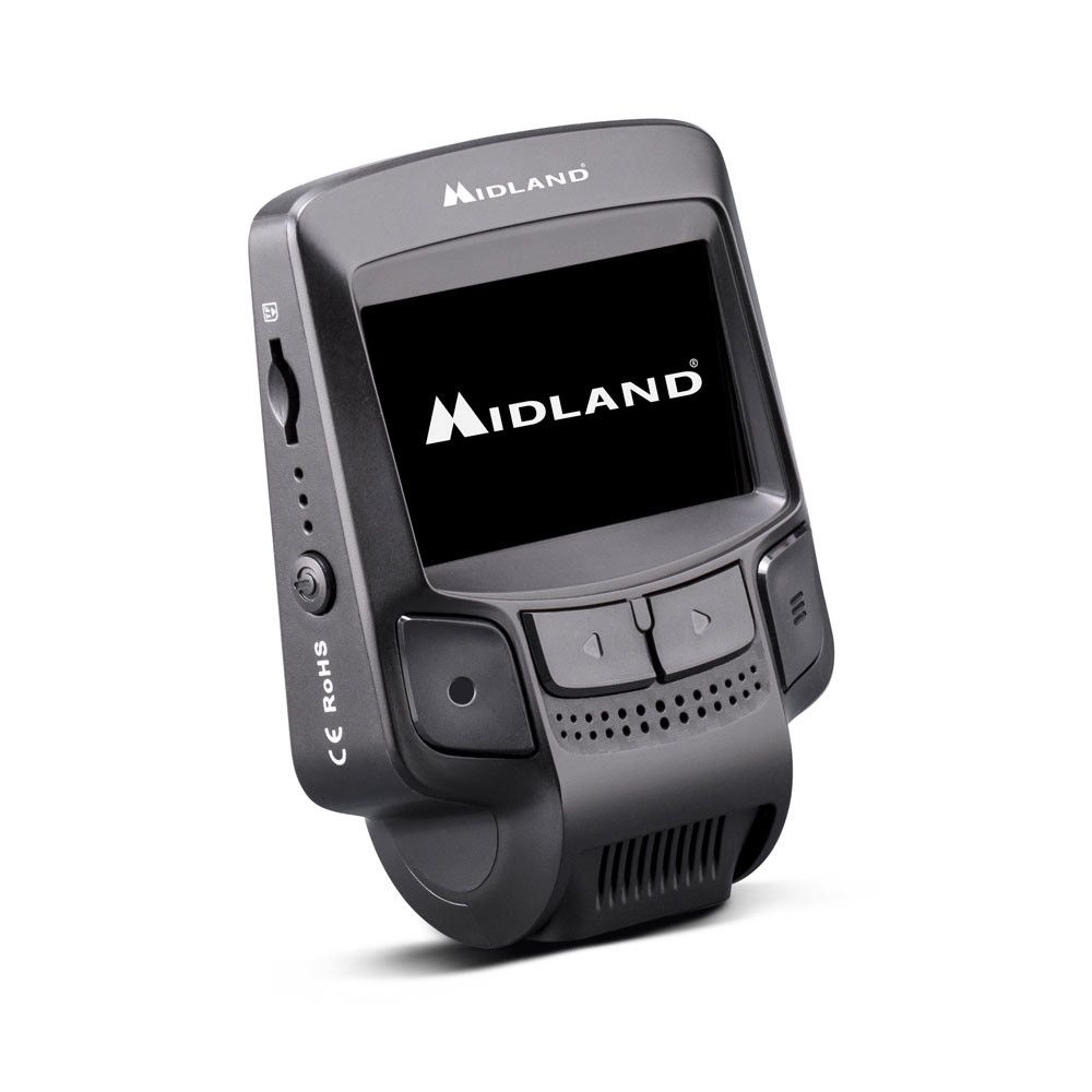 Close up dashcam met black box functie en beeldstabilisatie van Midland