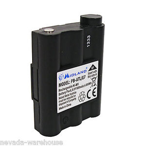 Midland PB-ATL G7 accu voor de Midland G7. G9. Atlantic-I, Pacific en Atlatic-XT portofoons