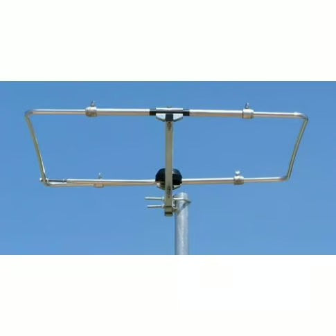 Moonraker HLP-4 halo antenne 70 MHz gemonteerd op paal