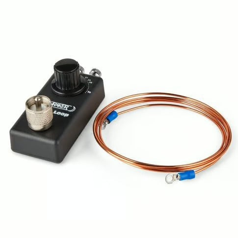 Moonraker Whizz Loop V1 compacte QRP-antenne opgesteld binnenshuis