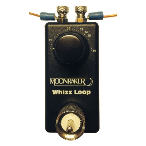 Moonraker Whizz loop V3 ATU 7-50 MHz close up aansluiting van de draad aan de tuner