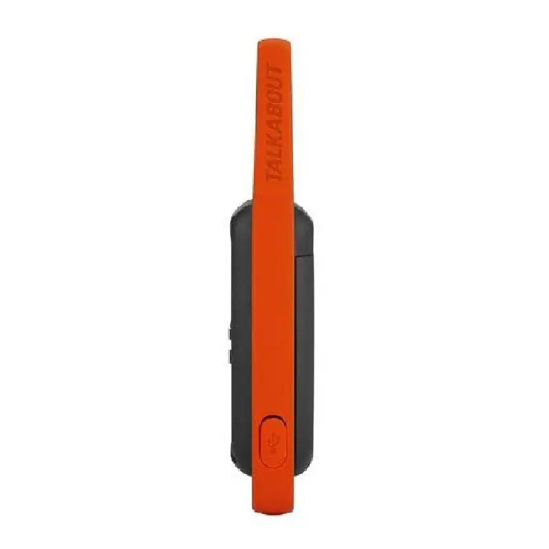 Zijkant van de Motorla T82 PMR446 walkie talkie