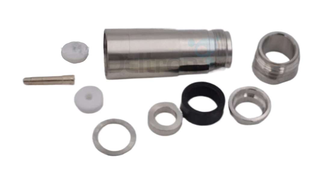 SSB 8792-TG ook bekend onder Telegärtner JJ01021H1076. N-Female connector voor RG-213/U, RG-214/U en RG-393/U en Delden 9880