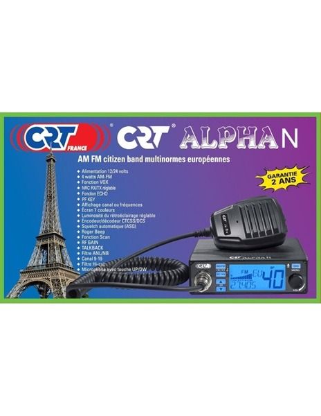 Originele verpakking van de CRT ALPHA-N AM/FM 27MHz CB transceiver