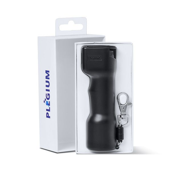 Plegium Smart Defence spray is een legale pepperspray die uv-markering, rode kleurstof en optioneel menthol bevat. Met gratis Plegium App voor iOS en Android