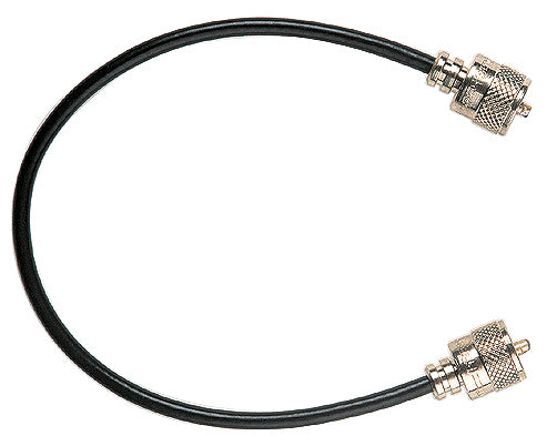 RG58 tussenkabel met twee UHF-Male (PL-259) connectors, handig voor gebruik met SWR meter