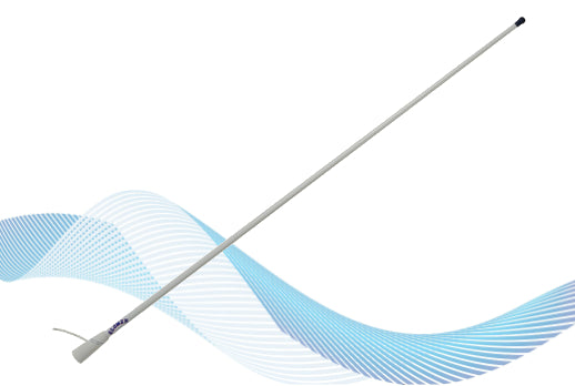 Glomex RA127 mobiele 27MC CB antenne in de kleur wit