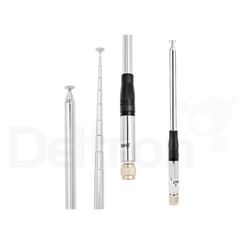 RaFansys TNC-27 27MHz portofoon antenne telescopisch met TNC-Male