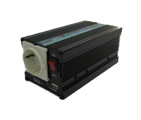 RoadPro MS 300W 12V omvormer met een USB-poort ideaal voor auto's en campers met een accu van 12 volt