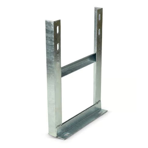 Moonraker heavy duty gegalvaniseerde muurbeugel waarmee je antennemasten op een afstand van de muur kunt bevestigen vanwege uitstekende dakgoten