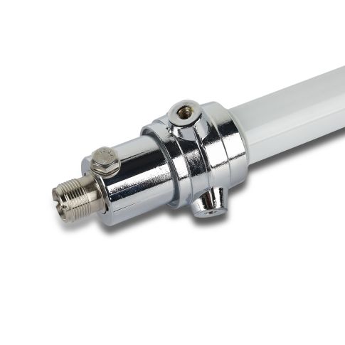 Fiberglass VHF/UHF basisantenne met SO239 connector en weersbestendige afwerking