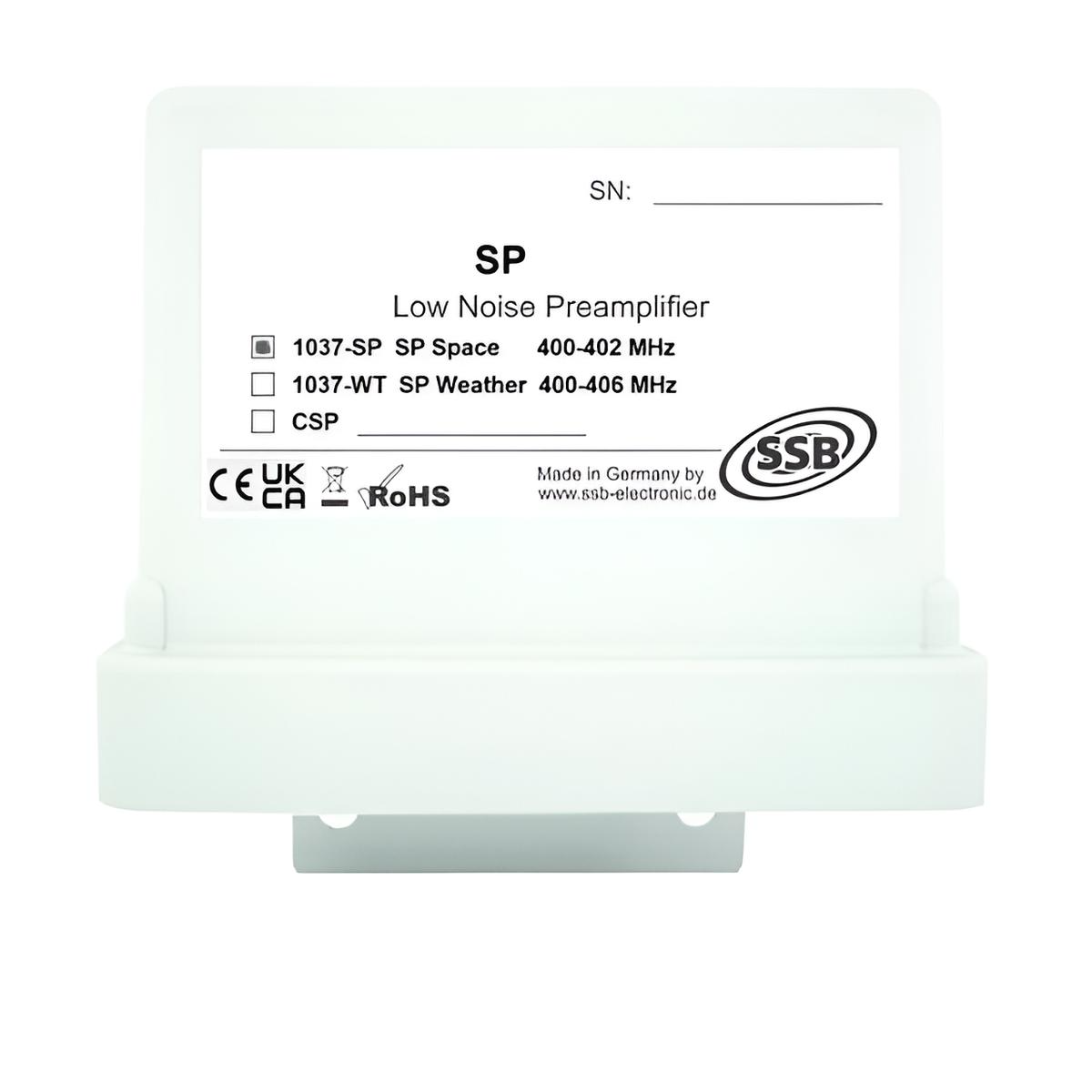 SSB SP70 Space pre amplifier een professionele voorversterker voor toepassingen in het 400–402 MHz