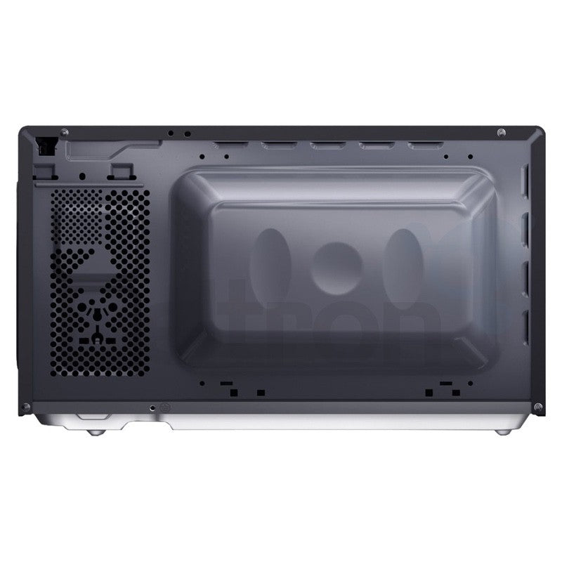 Achterzijde Sharp YC-MG01E combimagnetron met grill-functie voor camper en vrachtwagen