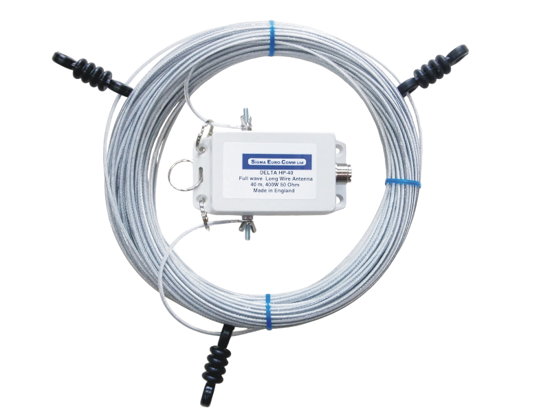 Sigma Delta 40 HP Full Wave loop draadantenne voor de 40m, 15m en de 10m band