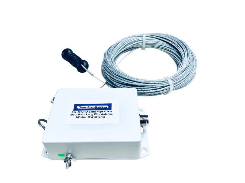 Antenne Multibande Longue Fil Sigma Euro-Comm LW-10 HF 40-6M - Neuf (HF, 40-6m)