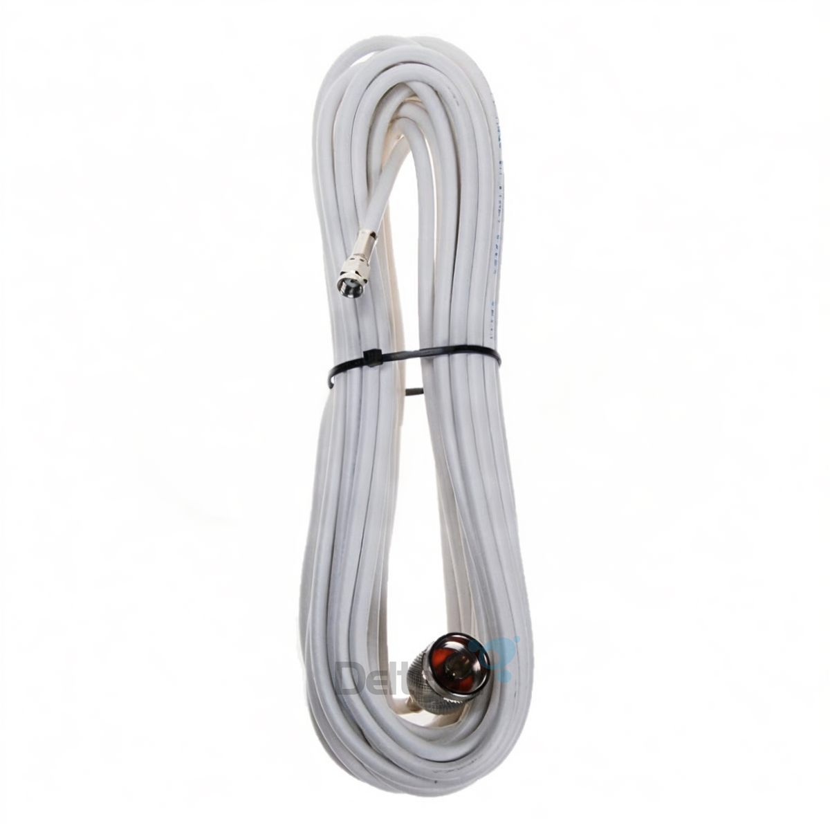 Sirio CO-100N low loss coax kabel met een lengte van 8 meter, voorzien van een sma-male reverse polarity connector en een n-male connector