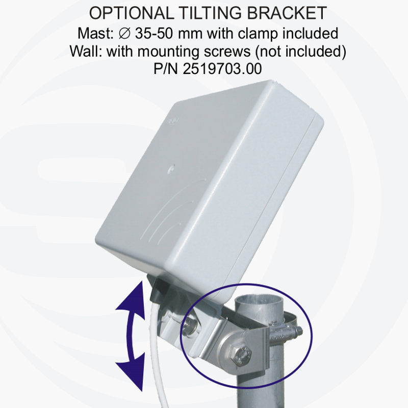 Optionele TB1 tilting bracket 2519703.00 van Sirio voor de Sirio SMP 5G serie antennes