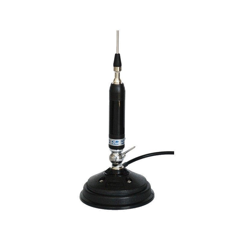Sirio Titanium 1000 magneetvoet antenne voor 27MHz CB transceivers in een voertuig