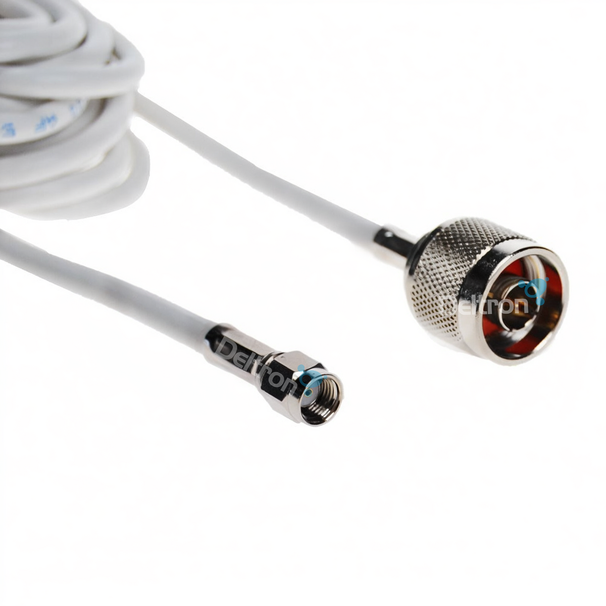 Sirio CO-100N coax met aan de uiteinden een N-Male en een SMA-Male reversed polarity connector