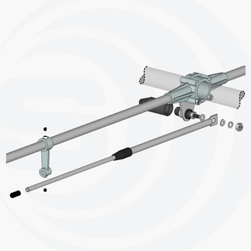 Sirio SD-68 antenne montage tekening