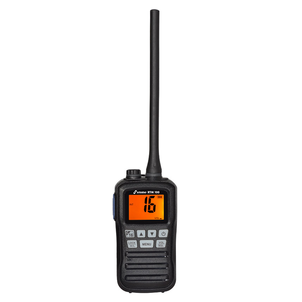 Stabo RTM-100 VHF Marifoon, 3 watt met Scan- en TAG-scanfunctie, waterdicht