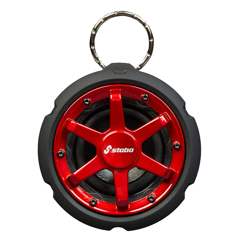 Stabo Bluetooth speaker IPX7 waterdicht met metalen ring om aan je broek of rugzak te hangen