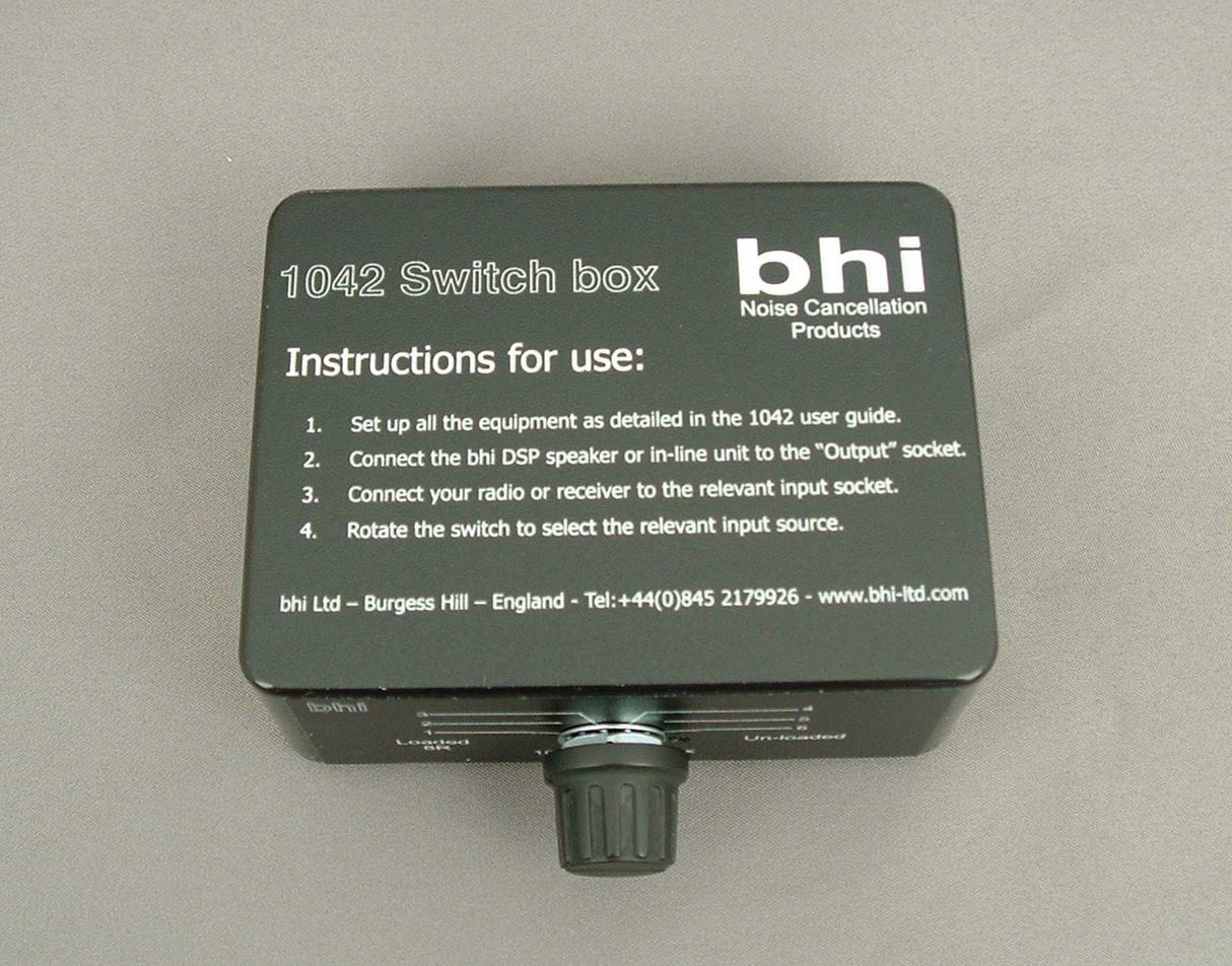 BHI 1042 Six Way Switch Box bovenzijde met instructies