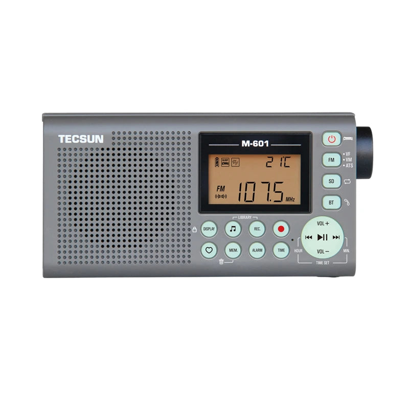 Tecsun M-601 digitale FM-radio met recorder om audio op te kunnen nemen